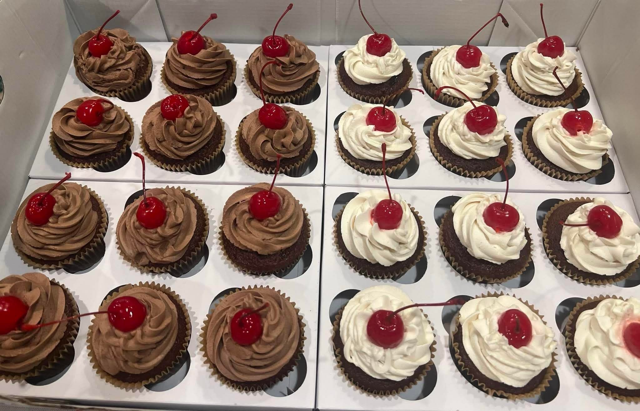 Black Forest Cherry Cupcakes